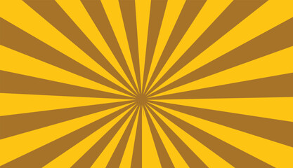 Vintage pop art yellow background. Banner vector illustration