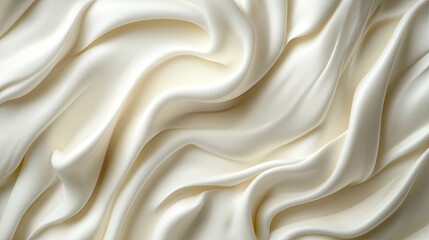 Obraz premium Elegant soft white fabric texture studio image minimalist close-up textile elegance