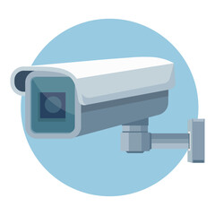 Surveillance Security Camera Vector Illustration