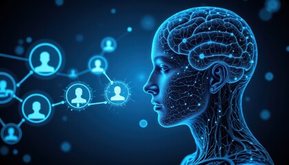 Obraz premium Artificial intelligence for smart decision making.