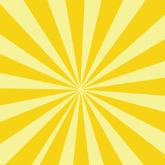 Vintage pop art yellow background. Banner vector illustration