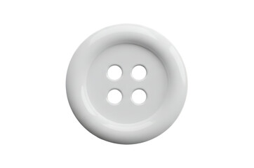 Fototapeta premium Isolated sewing button design for fashion clothing and craft projects isolated on transparent background