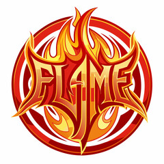 vector illustration of a fire flames