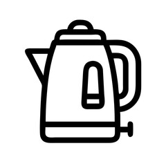 Obraz premium electric kettle pictogram isolated vector 