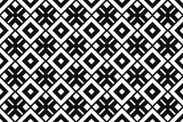 Geometric dance Diamonds interlock with linear patterns