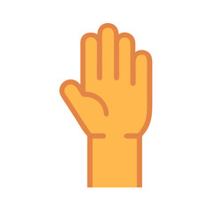 Raised Hand Icon Design