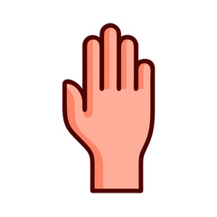 Raised Hand Icon Design