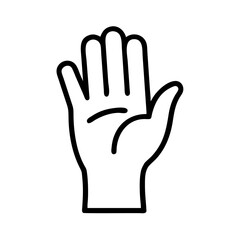 Raised Hand Icon Design