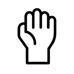 Obraz premium Raised Hand Icon Design