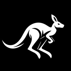 The Red Kangaroo Shape Logo Symbol Icon