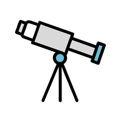 Astronomical Telescope Icon Design