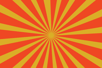 Vector sunburst pattern orange and red design. Vintage sunrays illustration swirl grunge backdrop line. sun beam vector banner design and comic burst gradient concept pattern.