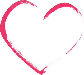 Red heart outline in flat vector style &mdash; simple, abstract design symbolizing love and affection. Ideal for Valentine&rsquo;s cards, digital artwork, or romantic branding.