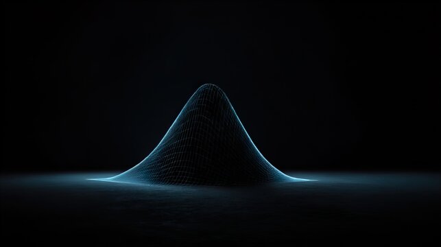 Minimalist wireframe histogram render data visualization chart infographic abstract design presentation information analysis statistical report lowercase
