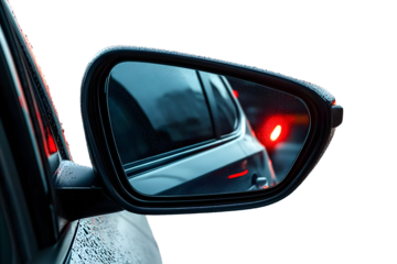 Close-up of a Modern Car Side Mirror