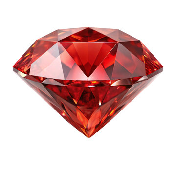Naklejki red diamond on white background