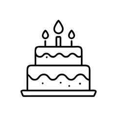 birthday cake with candles