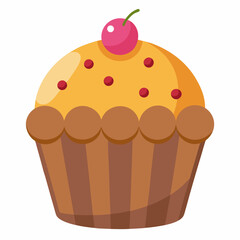cupcake with cherry