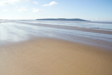 Long sunny beach