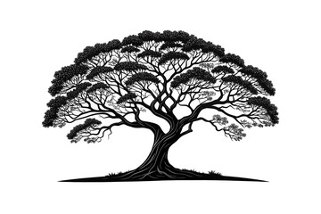 tree silhouette vector
