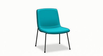 Fototapeta premium green chair isolated on white