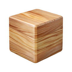 wooden box isolated