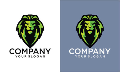 Creative Lion logo vector illustration, emblem design.