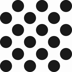 Modern black circles on white background, perfect for textiles, wallpapers, and backgrounds. High quality vector design for contemporary projects.