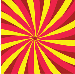 Vintage pop art yellow background. Banner vector illustration