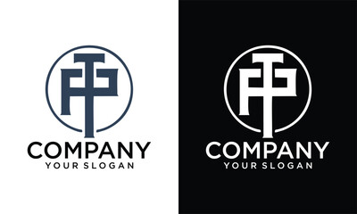 Creative TP Abstract Letters Logo Monogram