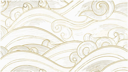 vector wave line illustration  sea water pattern   (3).eps