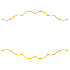 Aesthetic gold text frame