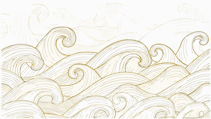 Fototapeta premium vector wave line pattern wood texture luxury ele (1).eps