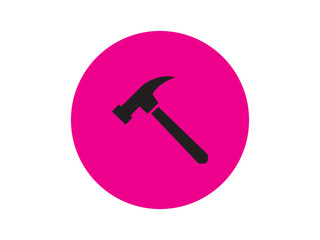 Hammer icon and design 