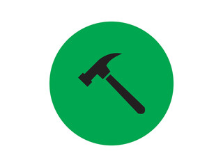 Hammer icon and design 