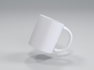 Blank Mug Mockup with Subtle Shadows

