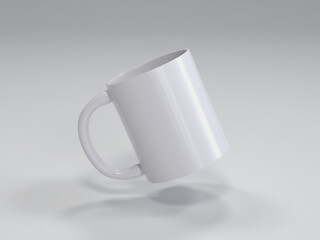 Isolated Mug Mockup with gray background