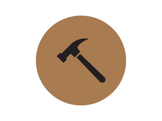 Hammer icon and design 