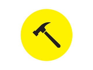 Hammer icon and design 