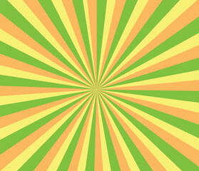 Vintage pop art yellow background. Banner vector illustration