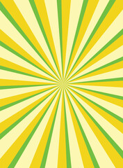 Vintage pop art yellow background. Banner vector illustration