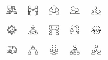 set of icons