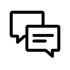 Chat Bubbles for Class Discussion Icon Design