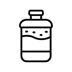 Chemical Container with Cap Lid Icon Design