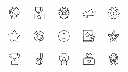 benefit set of web icons in line style  exclusive .eps
