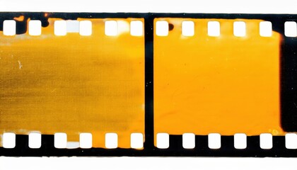 vintage yellow film strip texture with soft gradient and scratched edges, ideal for retro design, photo overlays, cinematic effects, and branding projects

