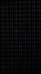 Black knitted texture background