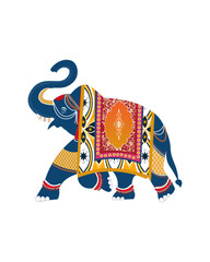 indian wedding elemets  a vector elephant