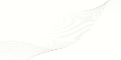 Abstract backdrop with colorful wave gradient lines on white background. Vector illustration.Wave with lines created using blend tool.