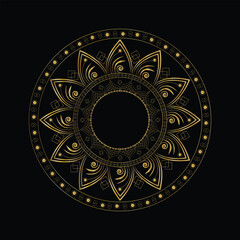Luxurious Beige & Gold Mandala for Subtle Elegance
